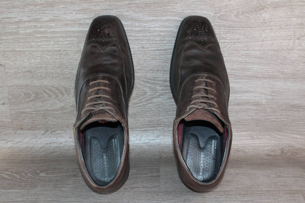 Chaussure Derby Cuir Marron Rockport - Taille 44 – Occasion Très Bon état