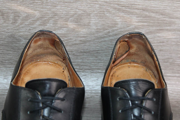 Chaussure Richelieu Cuir Noir Boston – Taille 44 - Made in England
