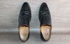 Chaussure Richelieu Cuir Noir Boston – Taille 44 - Made in England