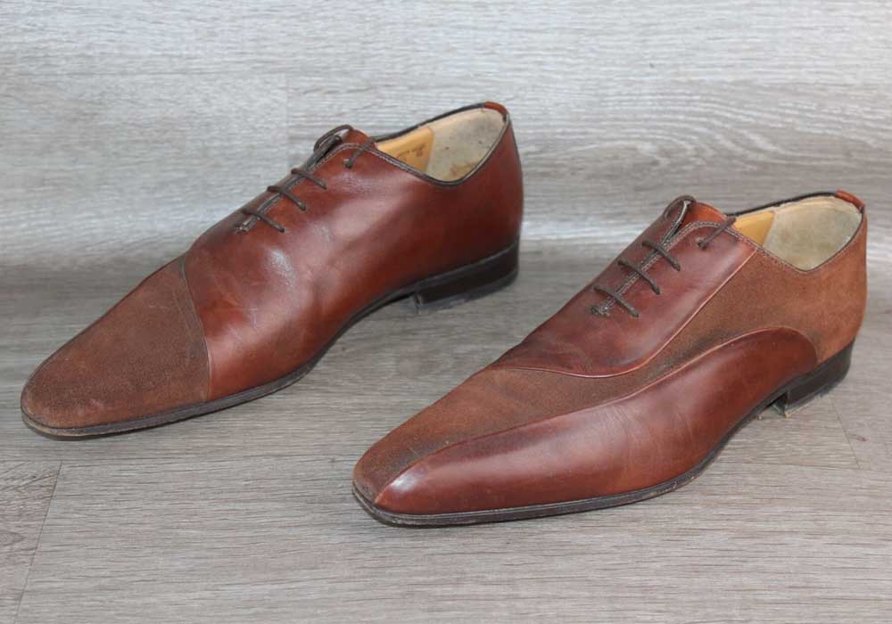 Chaussure Richelieu Heyraud en Cuir Marron Taille 44 Made in Italy julfripes