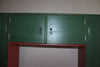 Armoire Vintage Bois Vert – 6 tiroirs + 4 portes + espace TV