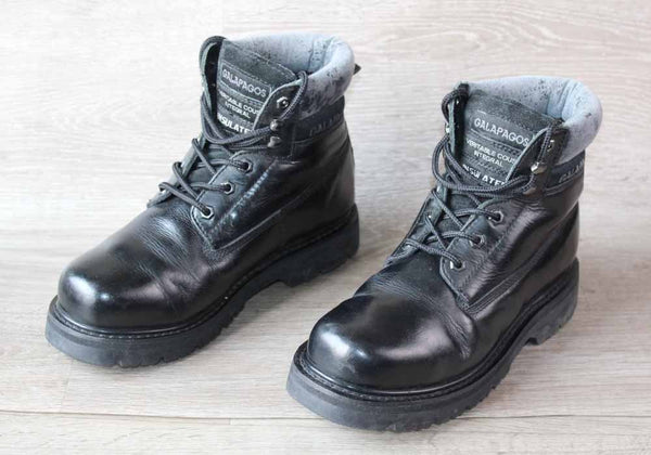 Boots Cuir Noir Galapagos – Taille 42 – Solides & Confortables