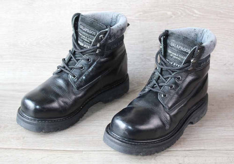 Boots Cuir Noir Galapagos – Taille 42 – Solides & Confortables