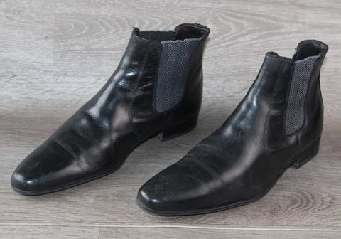 Bottines Chelsea Minelli Cuir Noir – Taille 44 – Très bon état Made in Italy