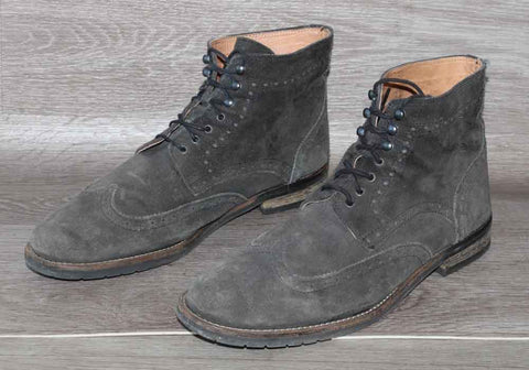 Bottine en Daim Gris Baxton – Taille 45 – Occasion Bon Etat