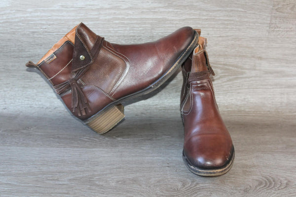 Bottines Pikolinos Daroca Cuir Marron – Taille 42 – TBE