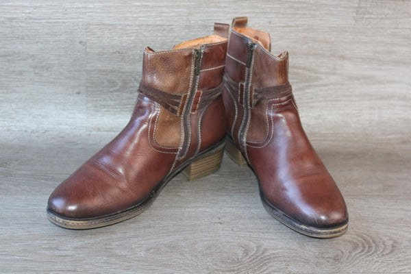 Bottines Pikolinos Daroca Cuir Marron – Taille 42 – TBE