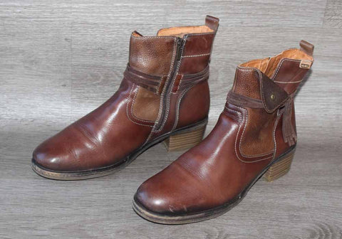 Bottines Pikolinos Daroca Cuir Marron – Taille 42 – TBE