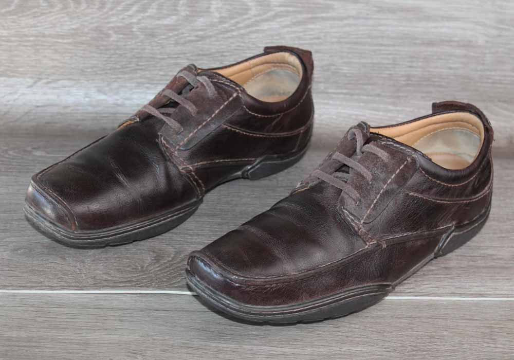 Chaussure Clarks Vintage Cuir Marron - Pointure 45 – Bon état