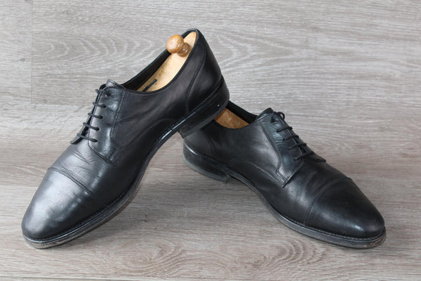 Chaussure Derby Cuir Noir Stanford - Taille 43 – Occasion Bon état Made in Portugal