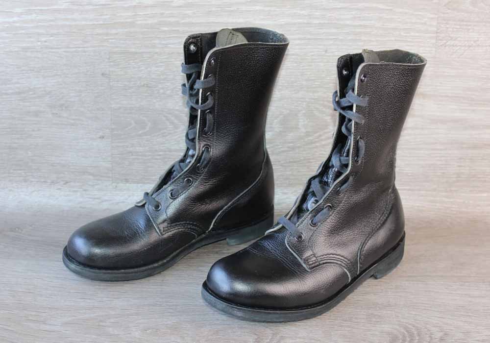 Chaussure Militaire Rangers Cuir Noir Tortora Marseille - Taille 39 Unisexe – Occasion très bon état Made in France