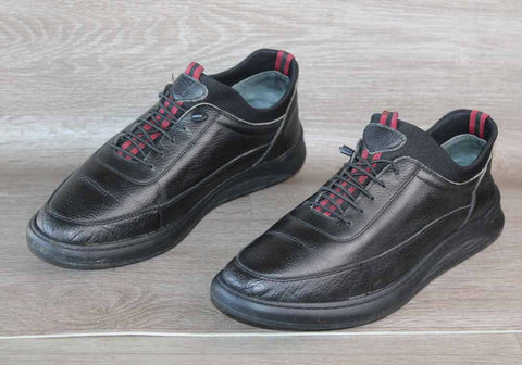 Chaussure Slip-On Homme Cuir Noir Taille 44 | Confort & Élégance Birkan