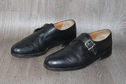 Chaussure à Boucles Cuir Noir - Taille 41 – Occasion Très Bon état