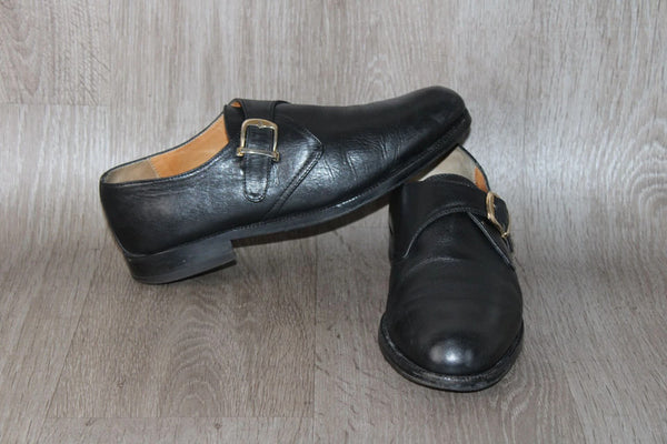 Chaussure à Boucles Cuir Noir - Taille 41 – Occasion Très Bon état