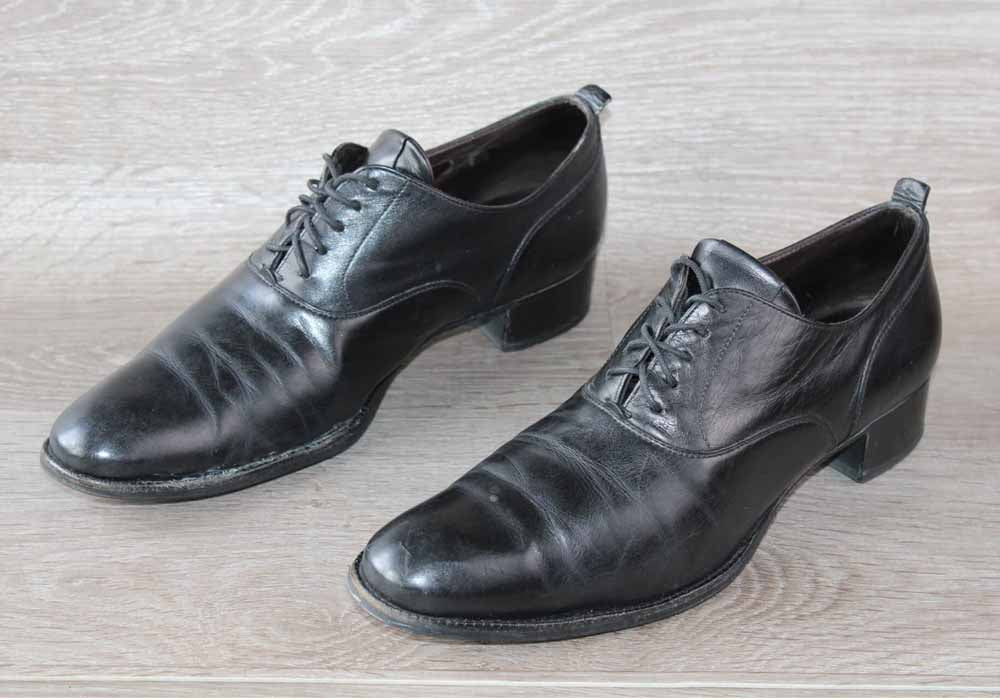 Chaussure Heschung Luxe Cuir Noir – Taille 41,5 – Made in France