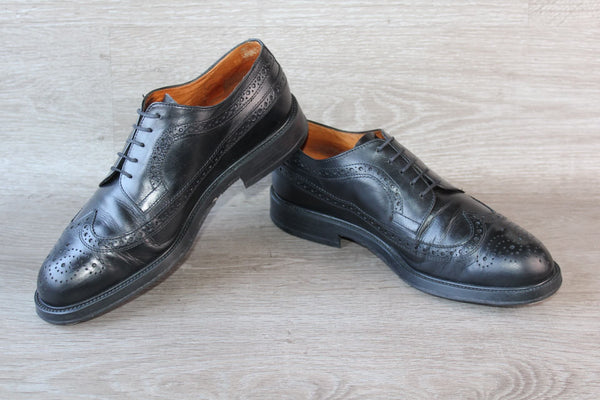 Christian Pellet Chaussure Derby Cuir Noir – Taille 41 – Occasion Très Bon état Made in France
