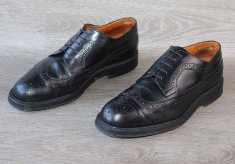 Christian Pellet Chaussure Derby Cuir Noir – Taille 41 – Occasion Très Bon état Made in France