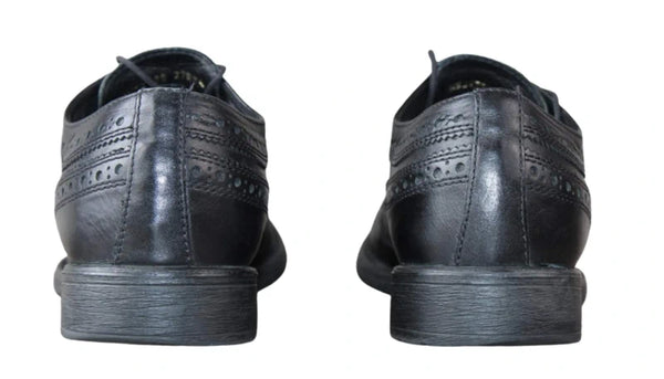 Geox Respira Derby Cuir Noir - Taille 39 - Élégance & Confort Respirant