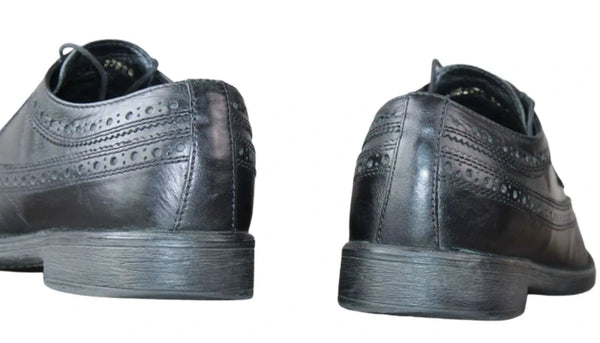 Geox Respira Derby Cuir Noir - Taille 39 - Élégance & Confort Respirant