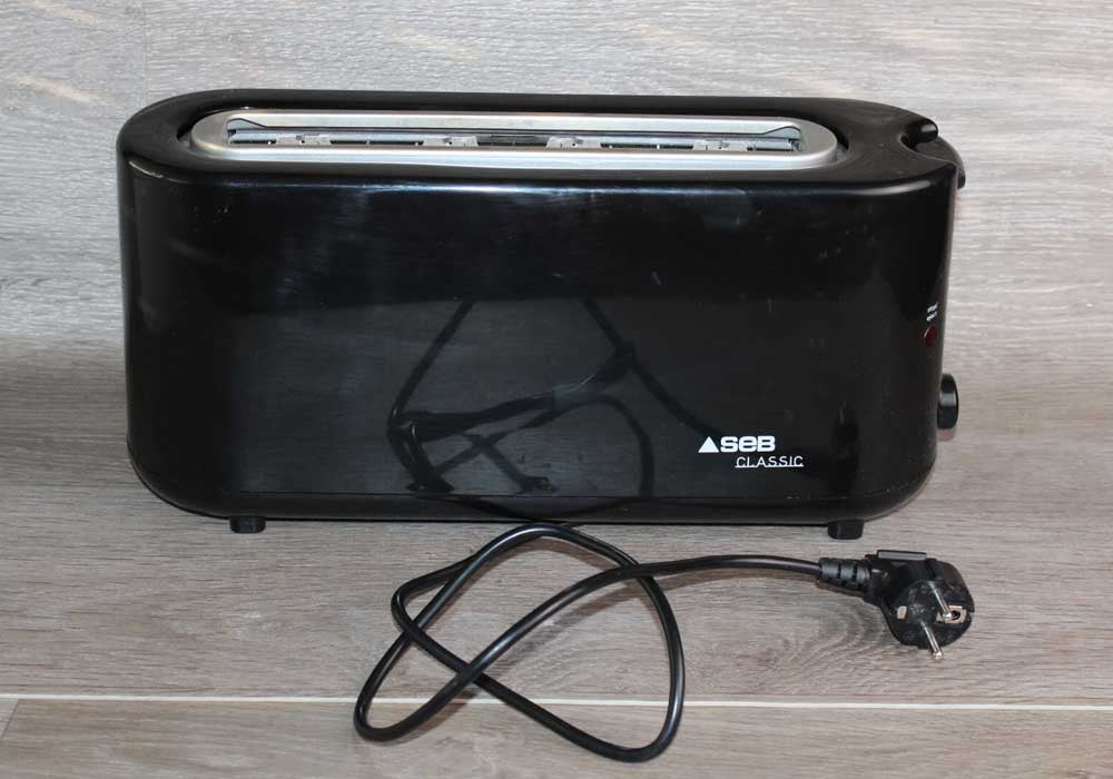 Grille-Pain Longue Fente 1000W Parfait pour Baguettes & Toasts