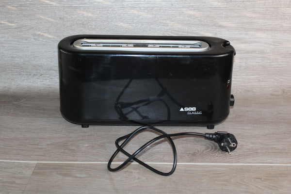 Grille-Pain Longue Fente 1000W Parfait pour Baguettes & Toasts