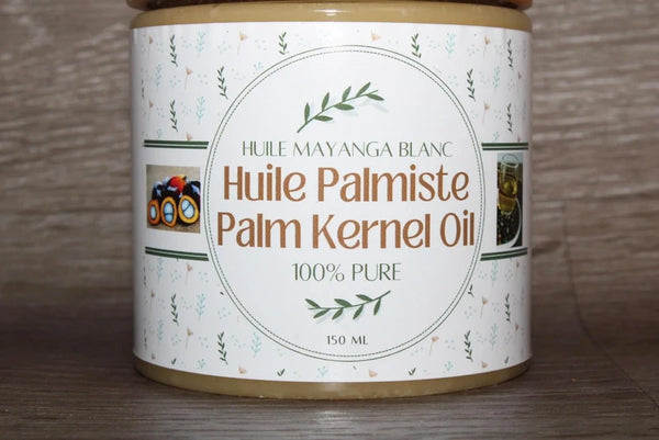 🥥 Huile de Palmiste "Mayanga blanc" 100% Pure Pressée à Froid | 150 ml -- Multi-usages