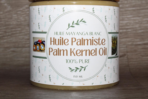 🥥 Huile de Palmiste "Mayanga blanc" 100% Pure Pressée à Froid | 250 ml -- Multi-usages
