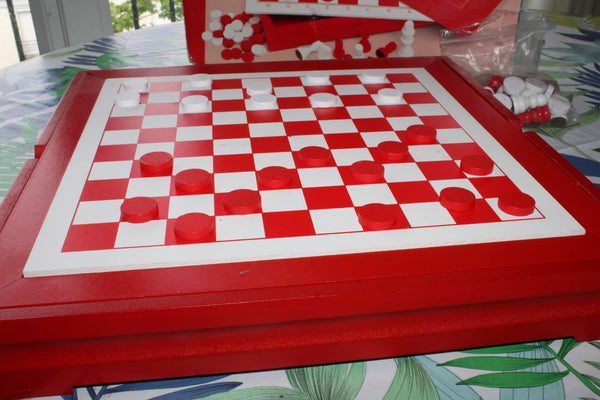 Jeu d’Échecs et Dames en Bois pour Tous les ages