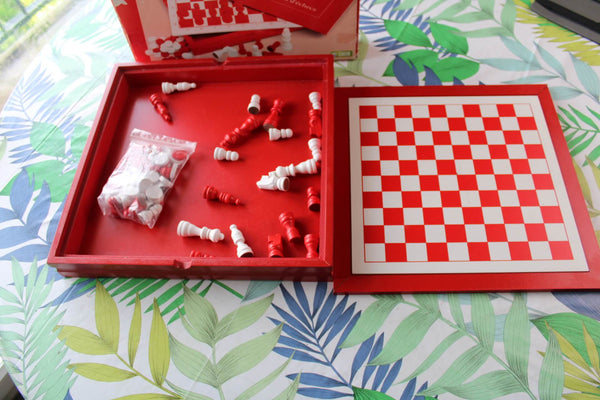 Jeu d’Échecs et Dames en Bois pour Tous les ages