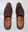 Chaussures Richelieu en Daim Marron Bowen – Taille 43 – Élégance Made in England