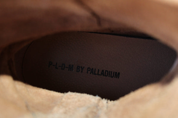 Bottes Vintage Palladium Cuir Beige – T40 Unisexe – Très Bon État