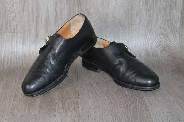 Chaussure à Boucles Cuir Noir - Taille 41 – Occasion Très Bon état