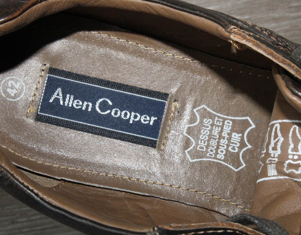 Sneakers Allen Cooper cuir marron – Taille 42 – Très bon état