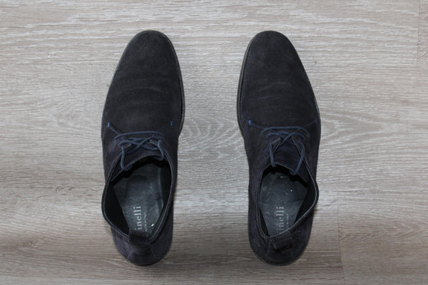 Desert Boot Minelli Daim Bleu Marine – Taille 42 – Occasion Bon état Made in Italy