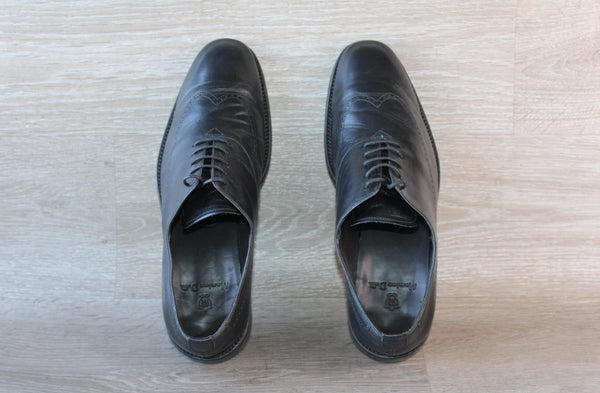 Massimo Dutti Chaussure Oxford Cuir Noir – Taille 44 – Occasion très bon état Made in Spain