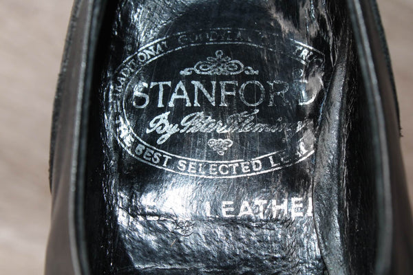 Chaussure Derby Cuir Noir Stanford - Taille 43 – Occasion Bon état Made in Portugal