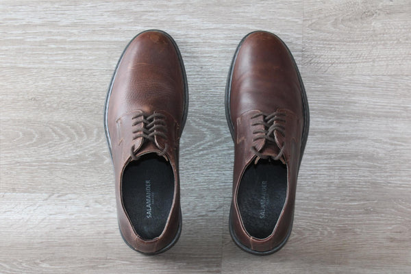 Chaussure Derby Cuir marron Salamander – Taille 41 – Made in France