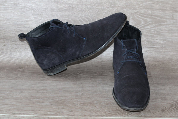 Desert Boot Minelli Daim Bleu Marine – Taille 42 – Occasion Bon état Made in Italy