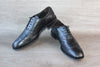Massimo Dutti Chaussure Oxford Cuir Noir – Taille 44 – Occasion très bon état Made in Spain