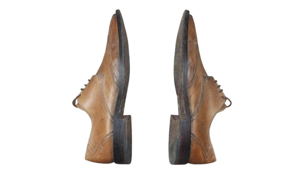 Chaussure Derby Cuir Marron Heyraud – Taille 41 – Occasion très bon état Made in Italy
