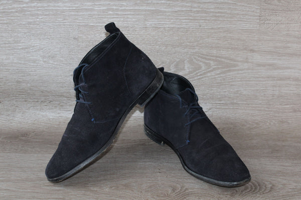 Desert Boot Minelli Daim Bleu Marine – Taille 42 – Occasion Bon état Made in Italy