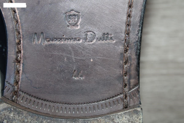 Massimo Dutti Chaussure Oxford Cuir Noir – Taille 44 – Occasion très bon état Made in Spain
