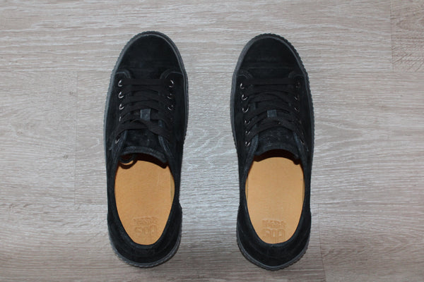 Sneaker Basse Cuir Velours Noir TBS – Taille 41 – Occasion très bon état