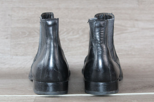 Bottines Chelsea Minelli Cuir Noir – Taille 44 – Très bon état Made in Italy