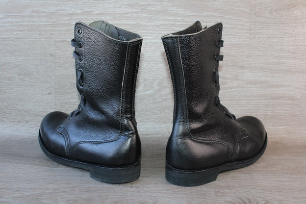 Chaussure Militaire Rangers Cuir Noir Tortora Marseille - Taille 39 Unisexe – Occasion très bon état Made in France