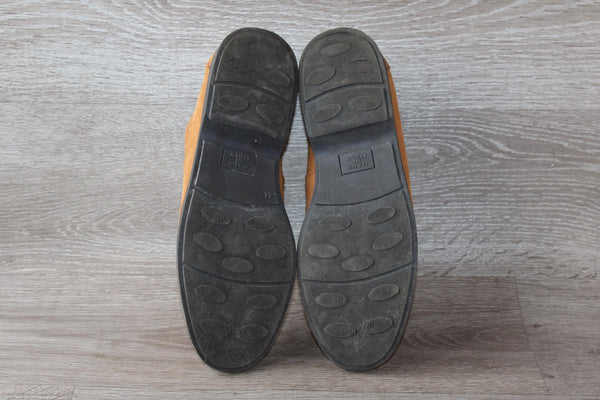 Chaussure Vintage Cuir Nubuck Souple Marron - Taille 44 – Élégance Made in Italy