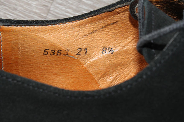 Chaussure De Luxe Velours Noir John Mac Gray – Taille 42,5 – Occasion très bon état Made in England