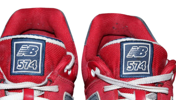 New Balance 574 Sneaker Toile Rouge - Taille 39 – Occasion Très Bon état