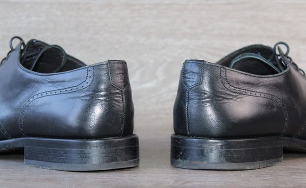 Massimo Dutti Chaussure Oxford Cuir Noir – Taille 44 – Occasion très bon état Made in Spain