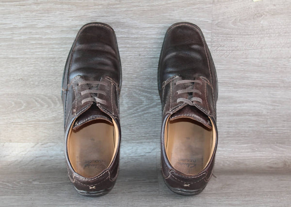 Chaussure Clarks Vintage Cuir Marron - Pointure 45 – Bon état